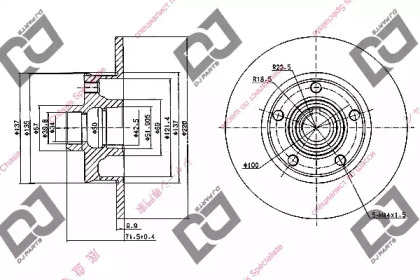 Тормозной диск DJ PARTS BD1979